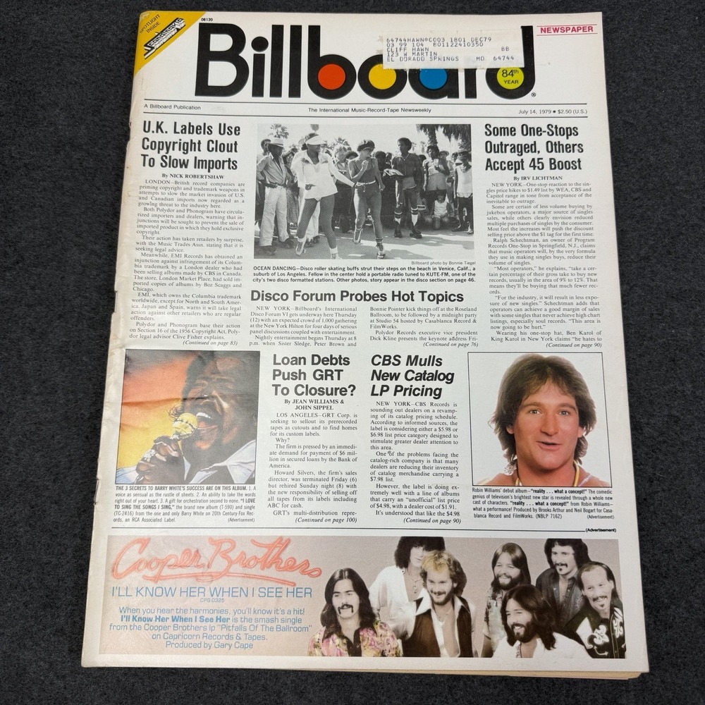 BILLBOARD Magazine Vintage June 14 1979